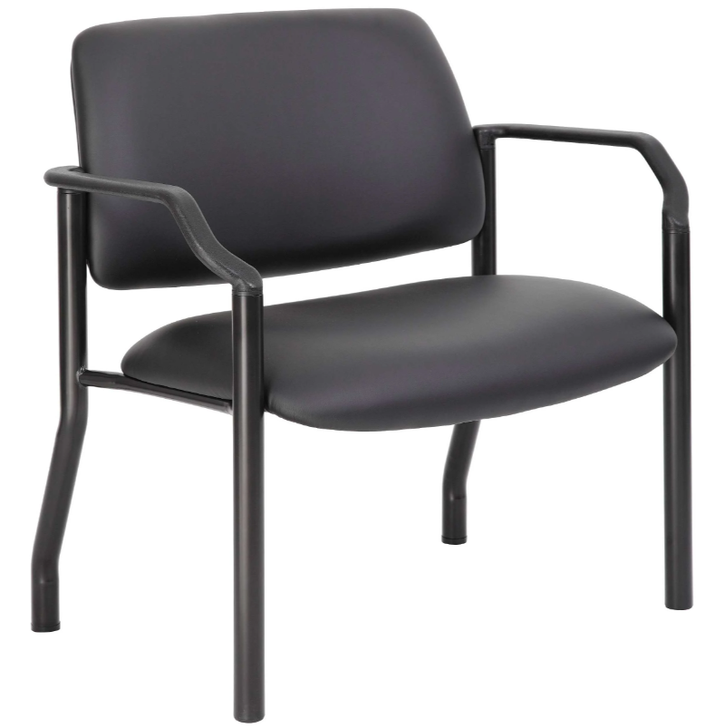 35 Stone Vinyl Visitor Chair with arms