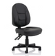 Black Leather High Back Executive Chair Ref 01 no arms