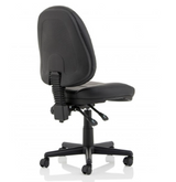 Black Leather High Back Executive Chair Ref 01 no arms