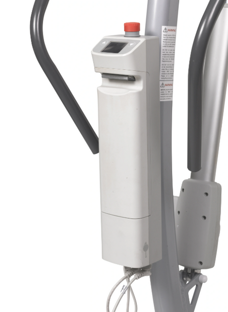 medical equipment lifting hoist on a white background