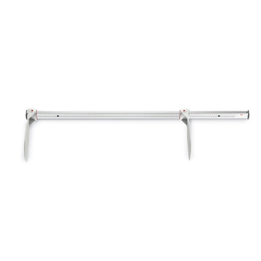 seca 207 - Measuring rod (caliper) with extra wide measuring slides