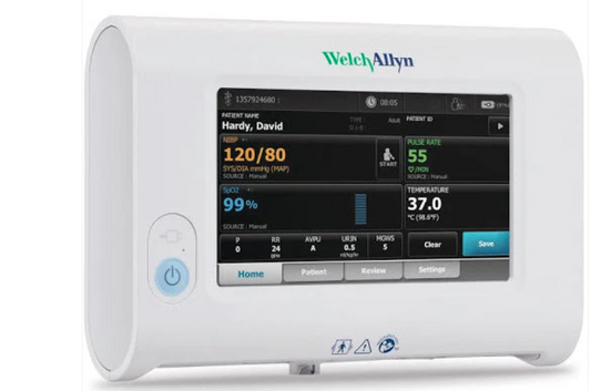 Welch Allyn Connex Spot Monitor with BP and Pulse Oximetry and Sure temp Thermometer