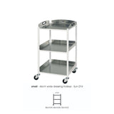 Sunflower Dressing Trolley - Stainless Steel Trays