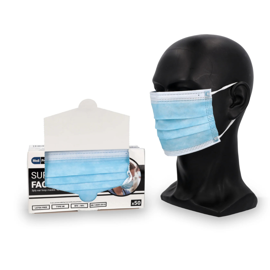 Surgical Face Masks - Type IIR Certified x 50