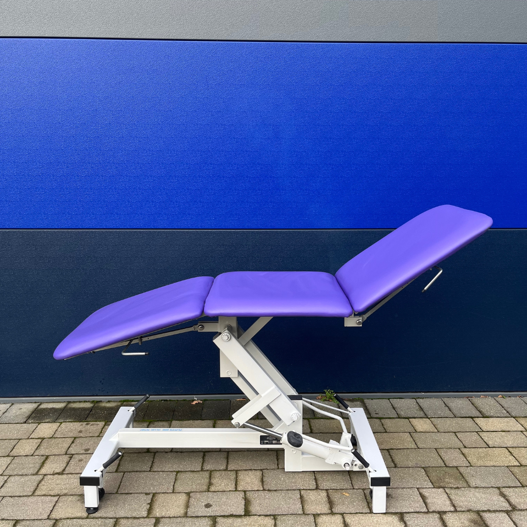 Reconditioned Three Section Hydraulic Medical / Physio / Treatment Couch