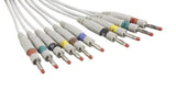 Set of 10 4mm banana plug leadwires for WA CP100-200