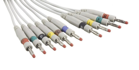 Set of 10 4mm banana plug leadwires for WA CP100-200