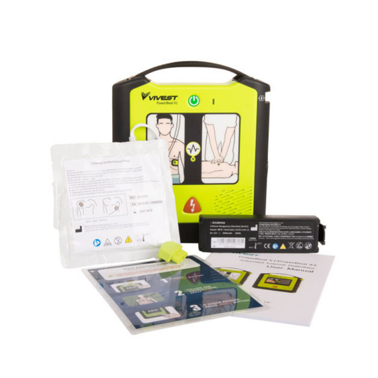 Vivest PowerBeat Semi Auto AED X1 Defibrillator