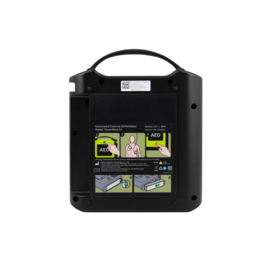 Vivest PowerBeat X3 Semi-Automatic Defibrillator - Digital Screen