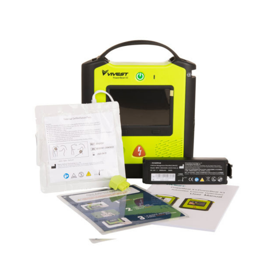 Vivest PowerBeat Semi Auto Aed X3 ( Digital screen) Defibrillator
