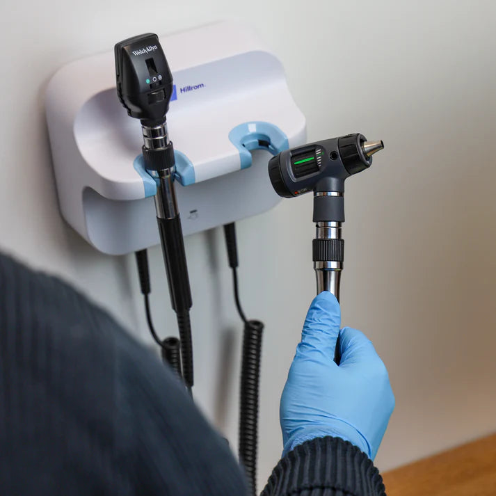Welch Allyn MacroView Otoscope Vet Set With LED GS777 Elite Wall Unit
