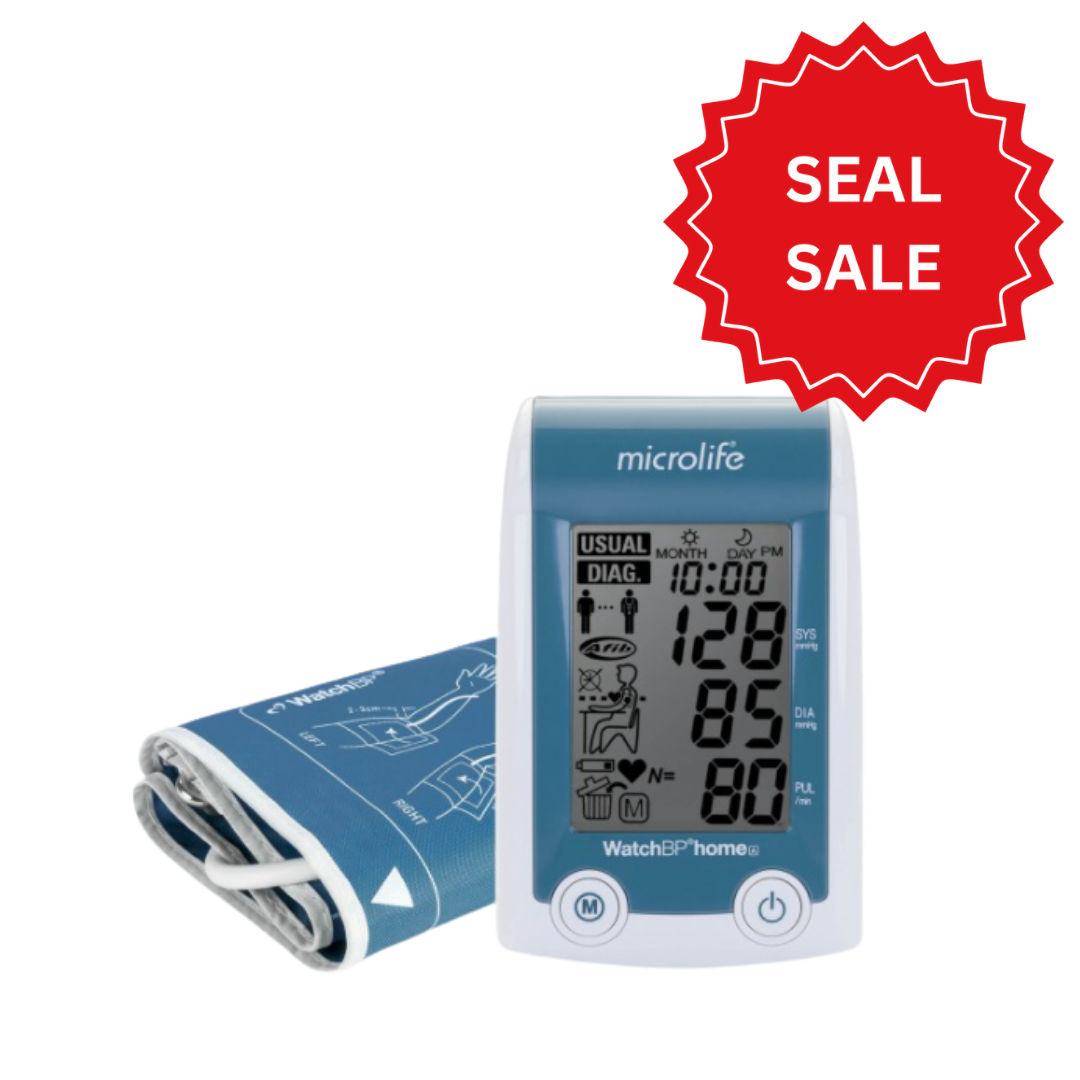 Microlife Watch BP Home Blood pressure monitor on a white background
