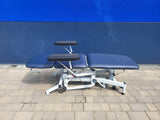 Reconditioned Three Section Electric Phlebotomy Treatment Couch - reclined 