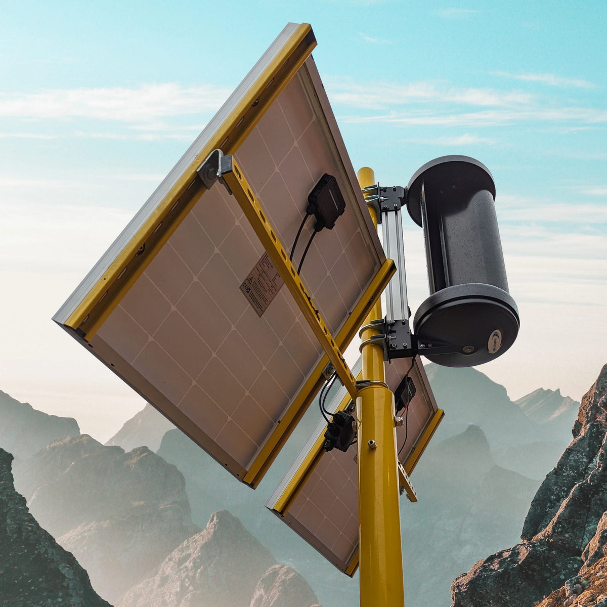Solar & Wind Powered Defibrillator Cabinet - solar panels