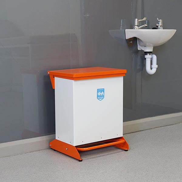Clinical Waste bin - Orange