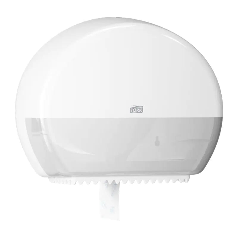 Tork Mini Jumbo Toilet Roll Dispenser White T2
