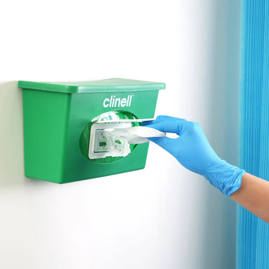 Clinell Universal Wipes Wall Mounted Dispenser - Green