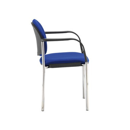 Multi purpose chair, with arms, blue fabric