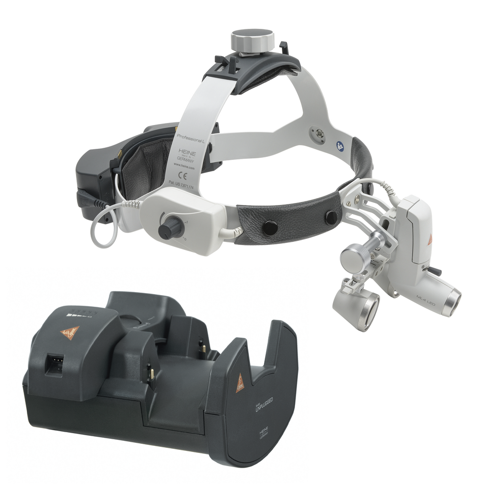 HEINE ML4 LED HeadLight with HR / HRP Optics - 2.5x 420mm