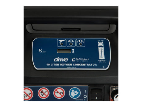 DeVilbiss 10 Litre Oxygen Concentrator - display