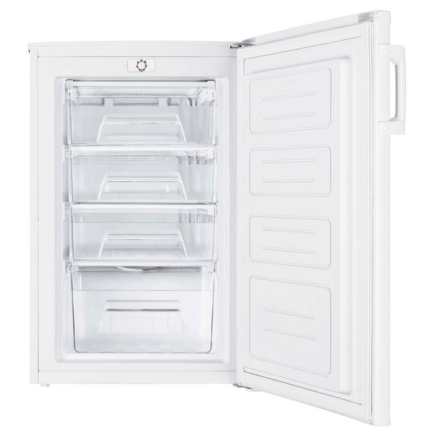 Undercounter Freezer in White internal view