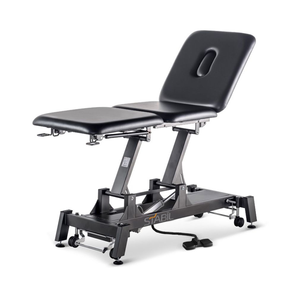 Pro 3-Section Treatment Couch  - Black