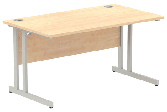All Maple C-Leg Rectangular Desk