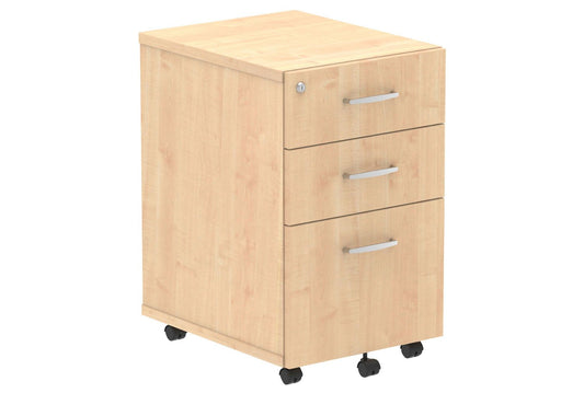 All Maple Tall Under Desk Mobile Pedestal