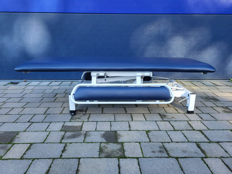 Reconditioned Single Section Medi plinth Hydraulic Changing table with padded side supports - fully reclined