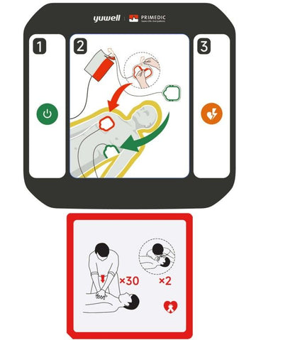 Primedic HeartSave Y & YA Adult/Paediatric Electrode Pads (1 set)