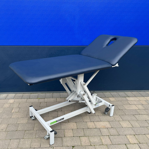 Refurbished Two Section Electric Bariatric Treatment Couch With Facehole & Plug, Electric Head Section, 320kg SWL