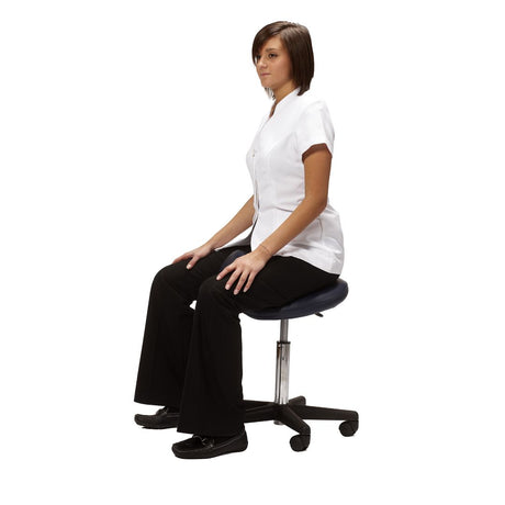 saddle stool with model 1