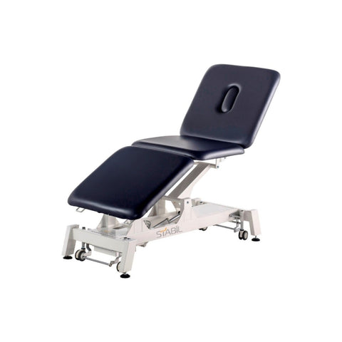 Stabil Pro 3-Section Electric Treatment Couch - White Frame