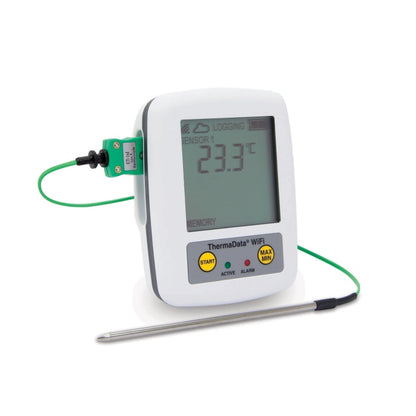 ThermaData® WiFi 2-Channel Thermocouple Logger
