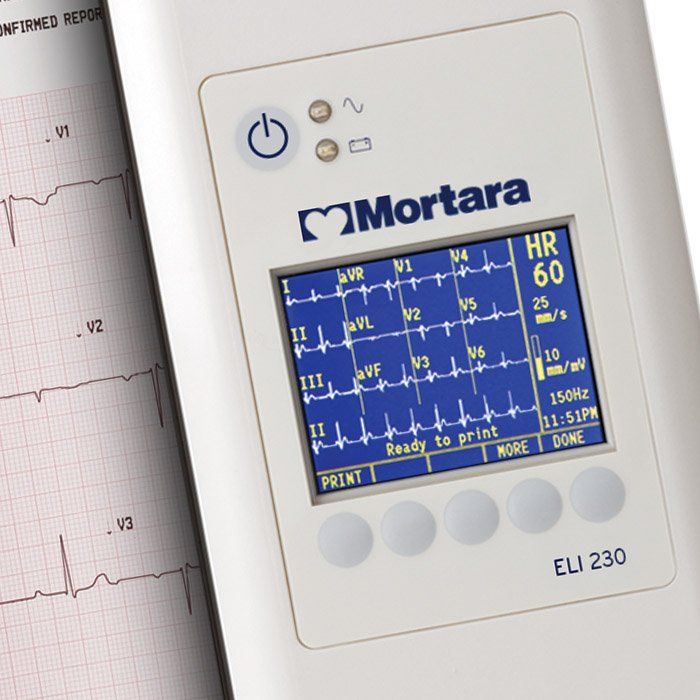 Mortara ELI230 Portable ECG, wireless patient cable module