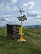 Solar & Wind Powered Defibrillator Cabinet in situ 