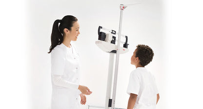 seca 700 - Mechanical column scale with sliding beams (160 kg / 440 lbs)