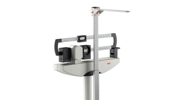 seca 700 - Mechanical column scale with sliding beams (160 kg / 440 lbs)