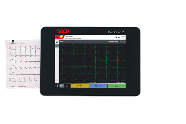 Seca CardioPad 2 - NEW lightweight & portable tablet style ECG, with advanced interpretation, 8" colour touchscreen, Wireless connectivity, seca link software included, compatible with emis, SystmOne, Vision…