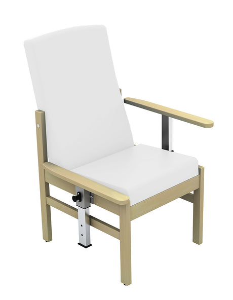 Sunflower - Atlas Patient Mid Back Arm Chair with Drop Arms - white