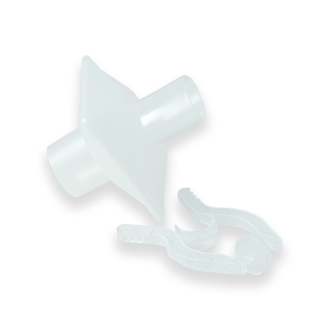 Vitalograph - Eco BVF with Plastic Bite Lip + Noseclip (75), fits Vitalograph, MIR, MicroMedical