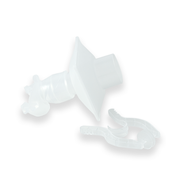 Vitalogaph - Eco BVF short oval mouthpiece +  Disposable Noseclip (80)