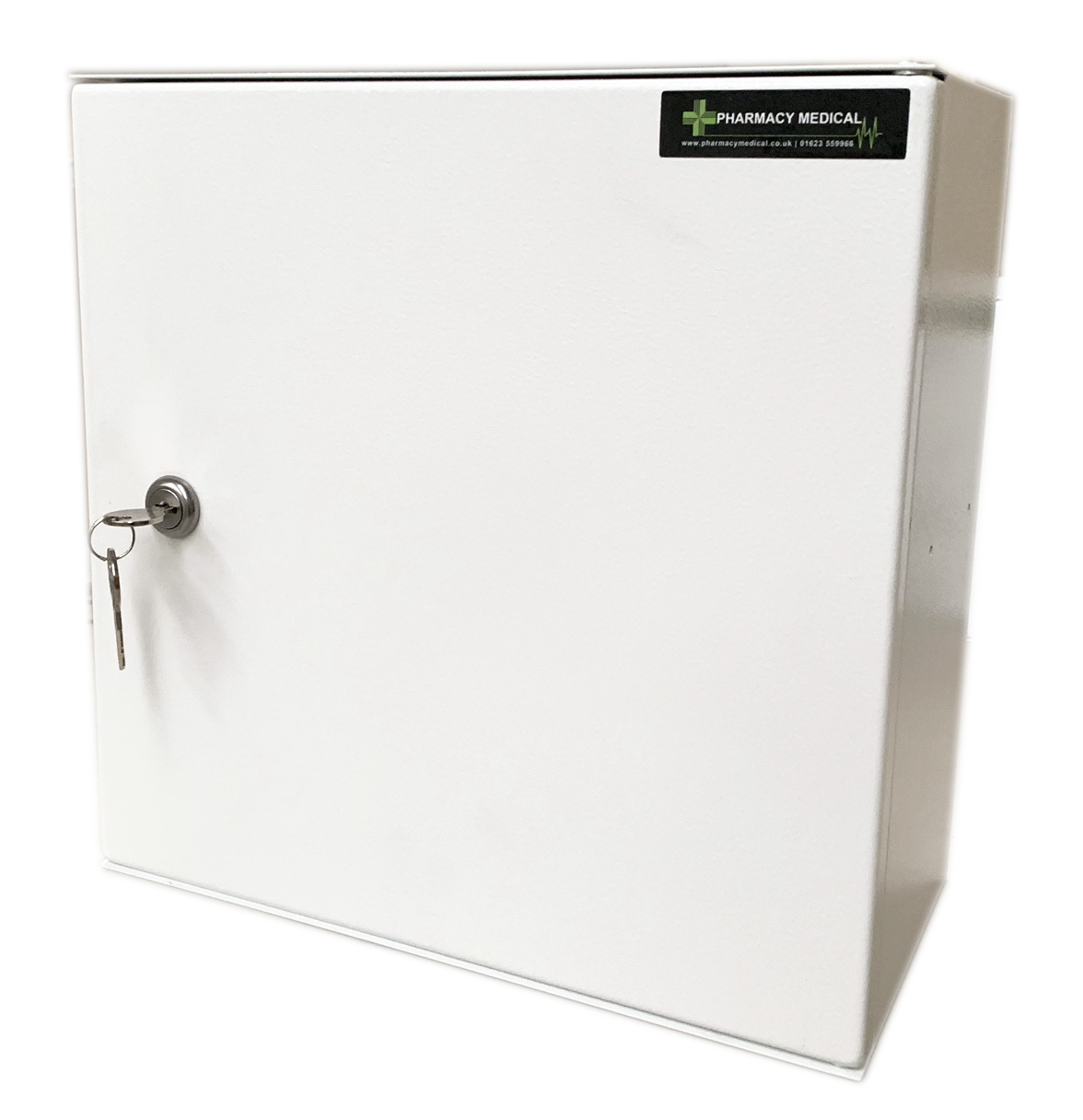 Pharmacy Medical - POD313S POD LOCKER (H x W x D) – 320mm x 320mm x 160mm | SIDE HINGE, NO SHELF | lock and vision panel options