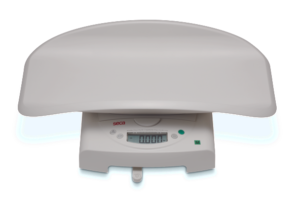 Seca 385 - 2-in-1: Digital class III lightweight & portable baby scale & flat scale for toddlers with high capacity - Approved by the Child Growth Foundation