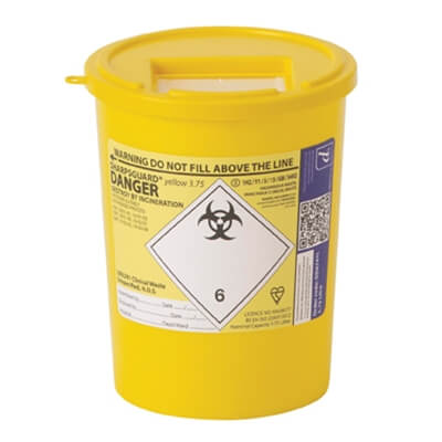 Aero Healthcare - AEROHAZARD SHARPS DISPOSAL BIN 3.75 LITRE - EACH