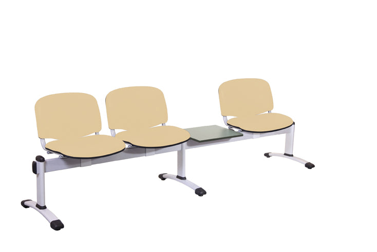 Sunflower - Visitor 4 Section Module - Incorporating 3 Seats/Backs & 1 Magazine Table