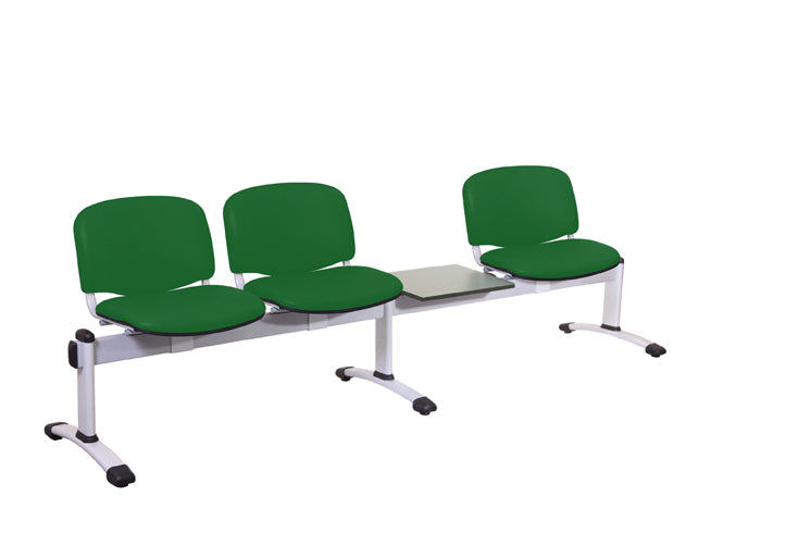 Sunflower - Visitor 4 Section Module - Incorporating 3 Seats/Backs & 1 Magazine Table