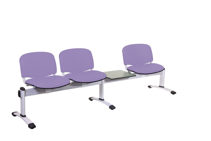 Sunflower - Visitor 4 Section Module - Incorporating 3 Seats/Backs & 1 Magazine Table