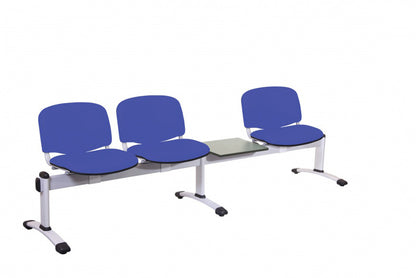Sunflower - Visitor 4 Section Module - Incorporating 3 Seats/Backs & 1 Magazine Table