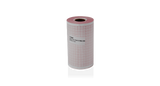 A roll of white ECG paper, thermosensitive for medical use, typically used in ECG machines.